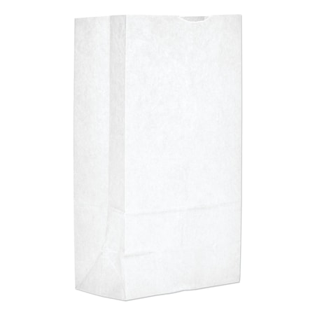 General Paper Bags, 40 lbs Cap., No 12, 7.06"w x 4.5"d x 13.75"h, White, PK500 51032